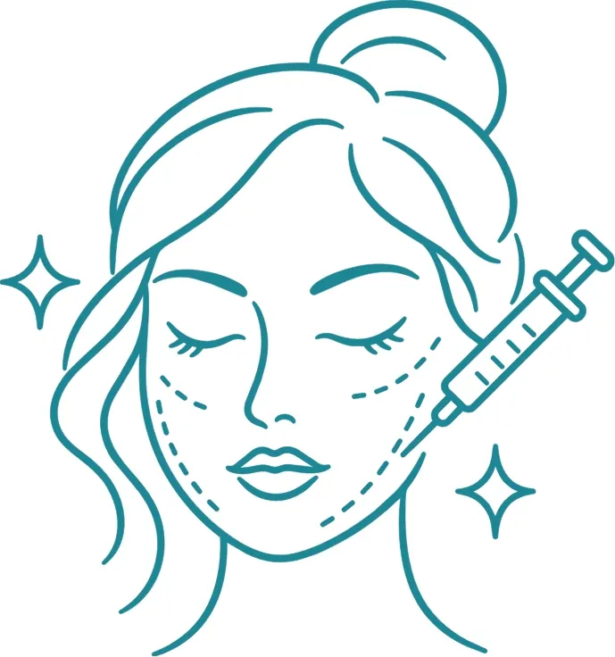 Ilustración de armonización facial